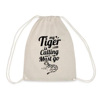 drôle de dicton avec un tigre d’Asie - Sac de sport léger - nature - Devant