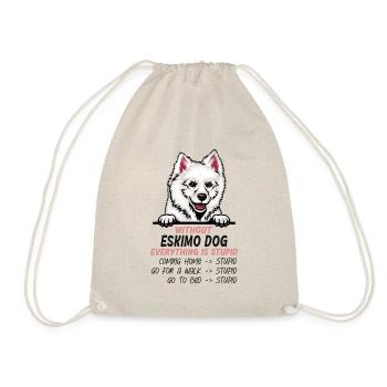 Ohne Eskimo-Hund ist alles doof - Turnbeutel - Natur - Vorne