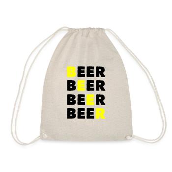 Bier Bier Bier Bier - Turnbeutel - Natur - Vorne