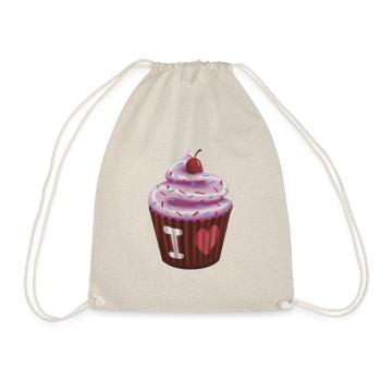 Cupcake - Drawstring Bag - nature - Front