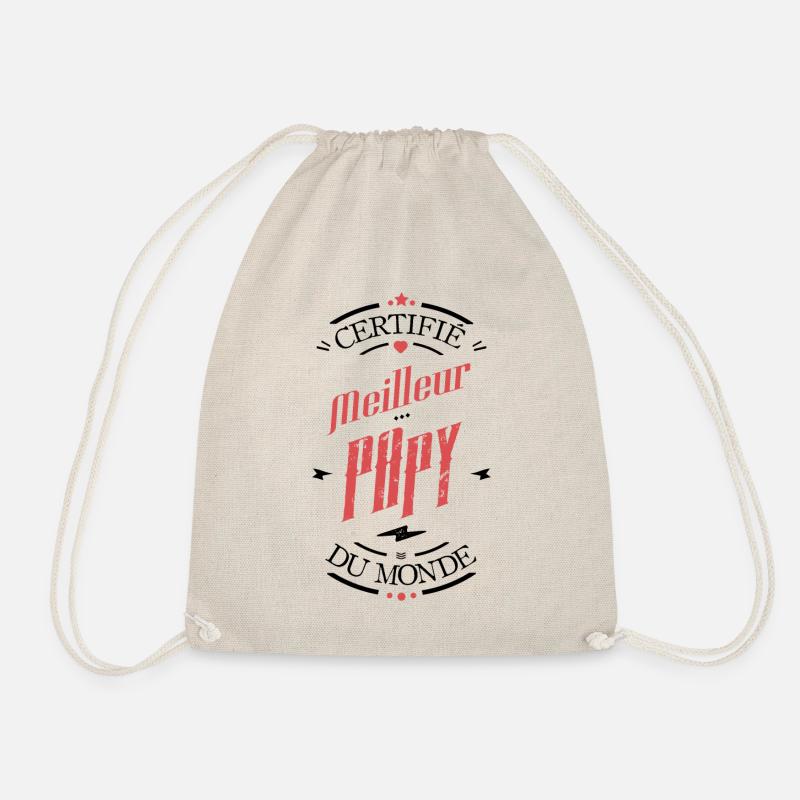 Certifie meilleur papy du monde - Sac de sport léger - nature