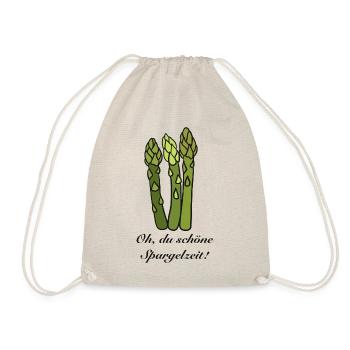 Oh, you beautiful asparagus time! - Drawstring Bag - nature - Front