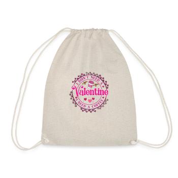 I DON T NEED VALENTINE I NEED A COFFEE - Turnbeutel - Natur - Vorne
