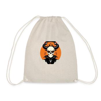 Horned skull | I came with Summer and Fire - Drawstring Bag - nature - Front