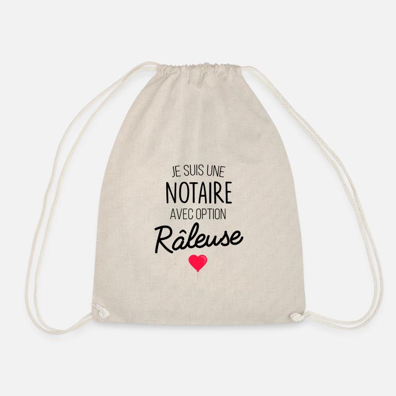 notary with gift option - Drawstring Bag - nature
