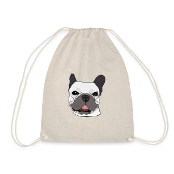 Français Bulldog avec lunettes de soleil Chien - Sac de sport léger - nature - Devant