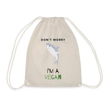 Ne vous inquiétez pas, je suis végétalien - Sac de sport léger - nature - Devant
