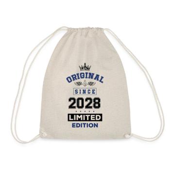2028 limited edition Geburtstag - Turnbeutel - Natur - Vorne