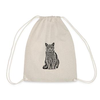 Katze - Turnbeutel - Natur - Vorne