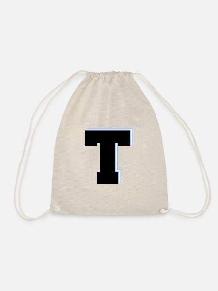 Letter T - Transgender Flag - Drawstring Bag - nature