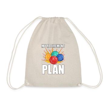 Bocce Bocci Colorful Balls Player I Gift - Drawstring Bag - nature - Front