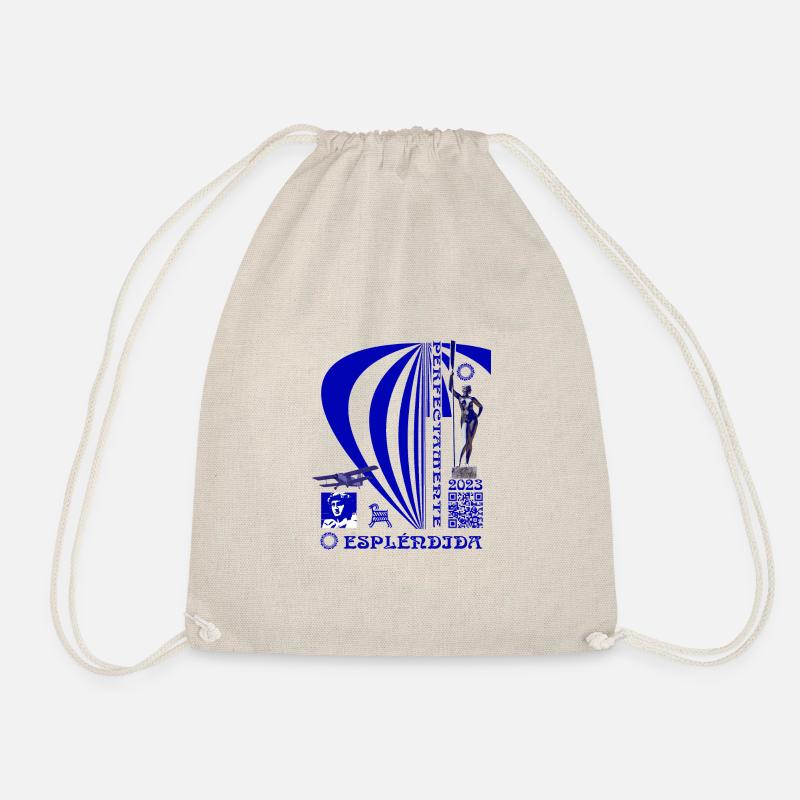 Splendid perfectly. Blue. - Drawstring Bag - nature