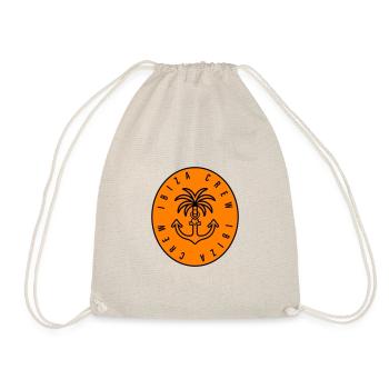 Ibiza Crew Anker Palme Herz - Turnbeutel - Natur - Vorne