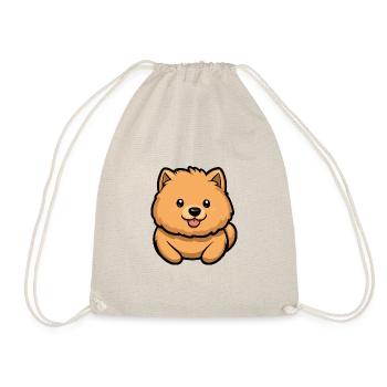 Chow Chow Dog Comic Baby - Drawstring Bag - nature - Front