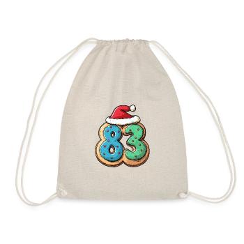 83 Nombre Noël - Sac de sport léger - nature - Devant