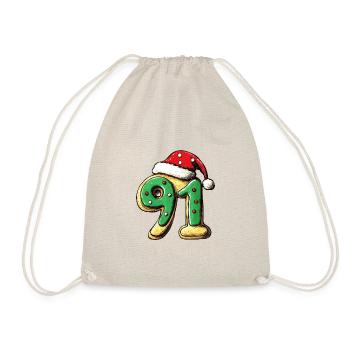 91 Numéro Noël - Sac de sport léger - nature - Devant