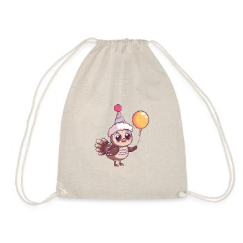 Turkey Birthday Baby - Drawstring Bag - nature - Front