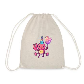Homard Crabe Anniversaire Bébé - Sac de sport léger - nature - Devant