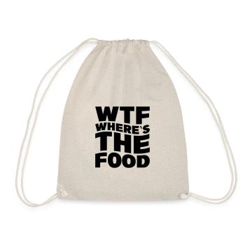 WTF Where´s the food - Turnbeutel - Natur - Vorne