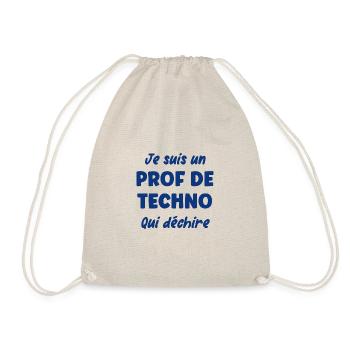 Je suis un prof de techno - Sac de sport léger - nature - Devant