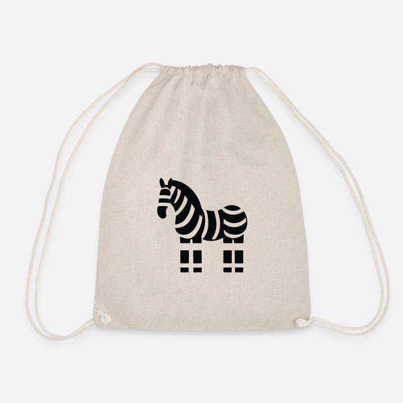 Zebra - Turnbeutel - Natur