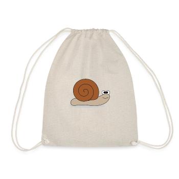 Brown snail - Drawstring Bag - nature - Front