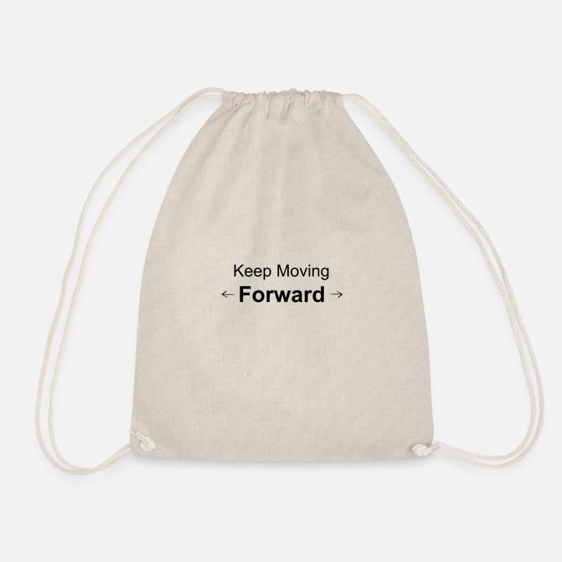 Keep Moving Forward - Motivationsshirt - Turnbeutel - Natur