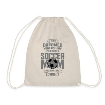 Soccer Mom Fussball Mama - Turnbeutel - Natur - Vorne