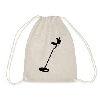 metal detector drawing metal detector - Drawstring Bag - nature - Front