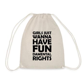 wanna have fundamental rights - Drawstring Bag - nature - Front