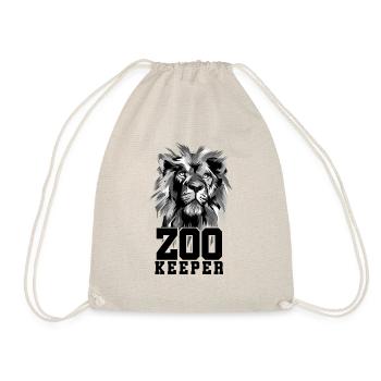 Lion Graphic Animal Keeper Zoo Keeper Animal Lover - Turnbeutel - Natur - Vorne