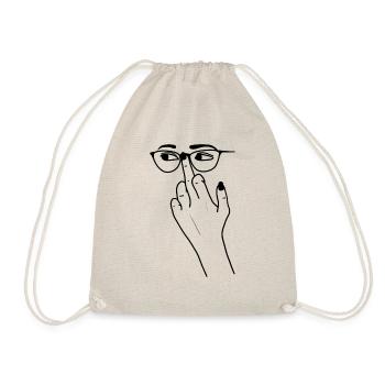 Doigt pour lunettes - Sac de sport léger - nature - Devant