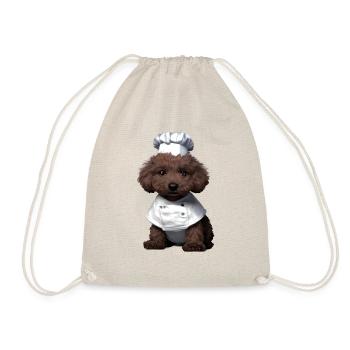 Caniche Restaurateur Chien Propriétaire Chien Amour Caniche Chiot - Sac de sport léger - nature - Devant