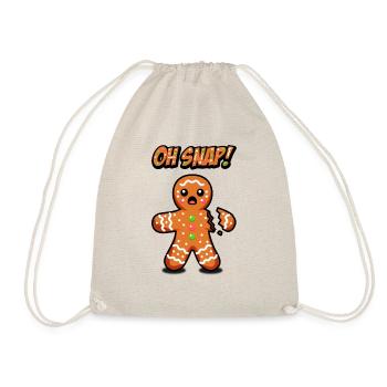 Oh Snap ! Bonhomme en pain d’épice - Sac de sport léger - nature - Devant