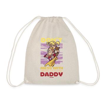 Papa Fille Enfant Fête des Pères Fille Cadeau - Sac de sport léger - nature - Devant
