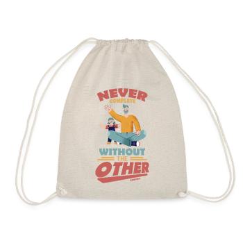 Papa Fille Enfant Fête des Pères Fille Cadeau - Sac de sport léger - nature - Devant