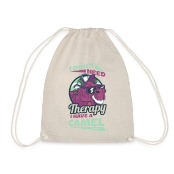 Je n’ai pas besoin de thérapie J’ai un chameau - Sac de sport léger - nature - Devant