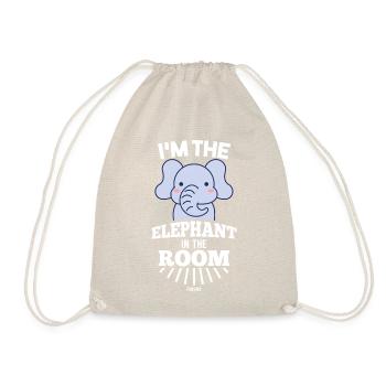 I'm the elephant in the room - Drawstring Bag - nature - Front