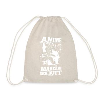 I Love Anime Japan Manga Cosplay Nerd Geschenk - Turnbeutel - Natur - Vorne