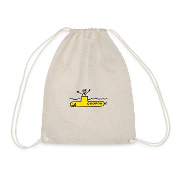 Submarine / submarine - Drawstring Bag - nature - Front