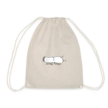 sleeping potato super potato maxerl fun comic - Drawstring Bag - nature - Front