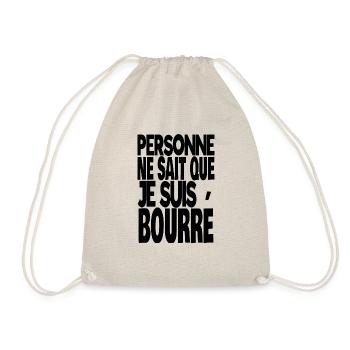 personne ne sait que je suis bourré - Sac de sport léger - nature - Devant