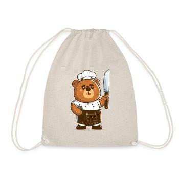 Gourmet-Bär - Turnbeutel - Natur - Vorne