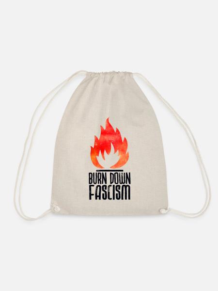Burn Down Fascism - Sac de sport léger - nature