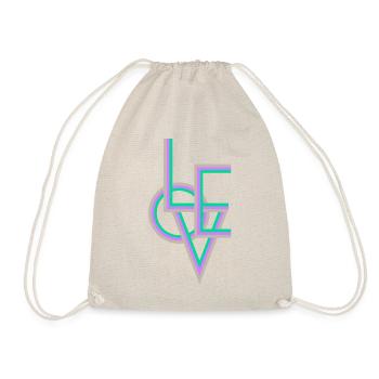 AMOUR COLORÉ - Sac de sport léger - nature - Devant