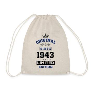 1943 limited edition Geburtstag - Turnbeutel - Natur - Vorne
