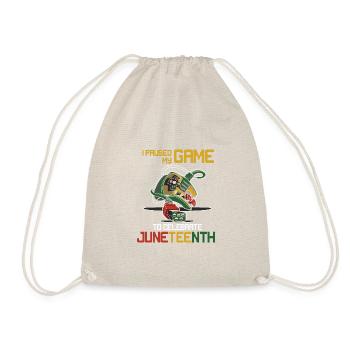 Juneteenth Black History Day Pride Gift - Drawstring Bag - nature - Front