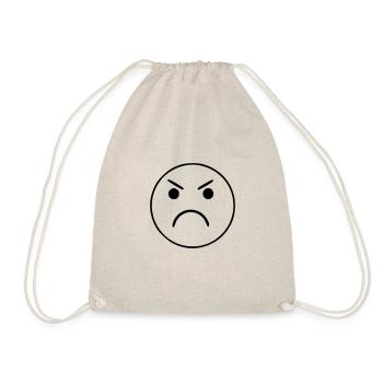 Emoji sketch evil black - Sac de sport léger - nature - Devant