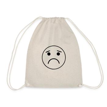 Emoji Skizze traurig schwarz - Sac de sport léger - nature - Devant