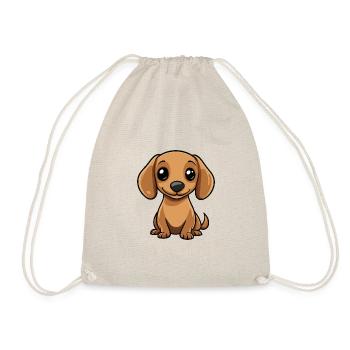 Dachshund BadgerDog Comic Baby - Drawstring Bag - nature - Front